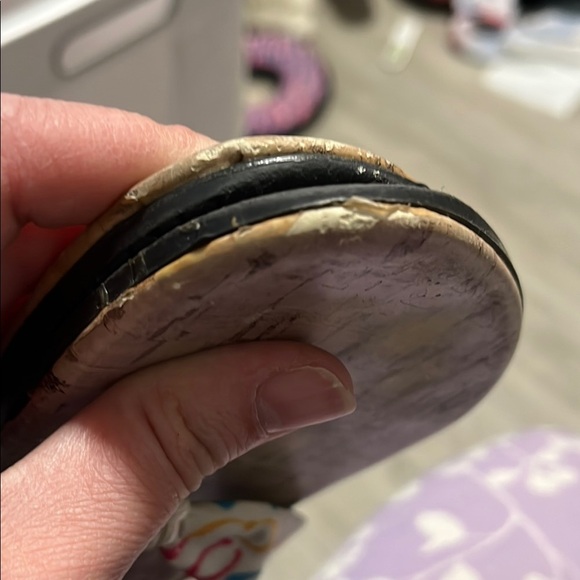 Vintage Pink Beaded Flip-Flop Sandals - Picture 5 of 5